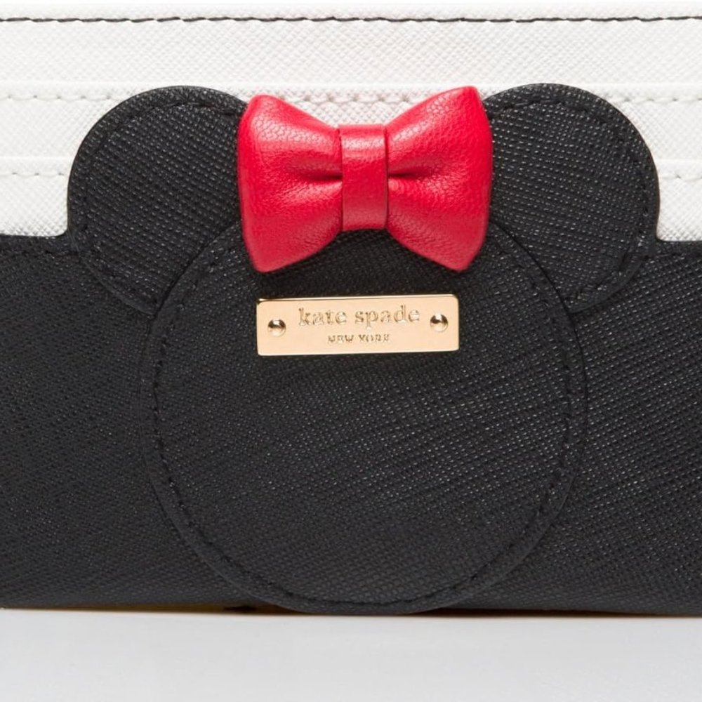 Kate Spade Black and Red Key & Card Holder